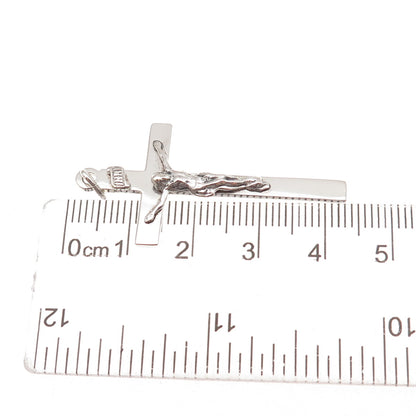 925 Sterling Silver Vintage Crucifix Cross Religious Charm Pendant