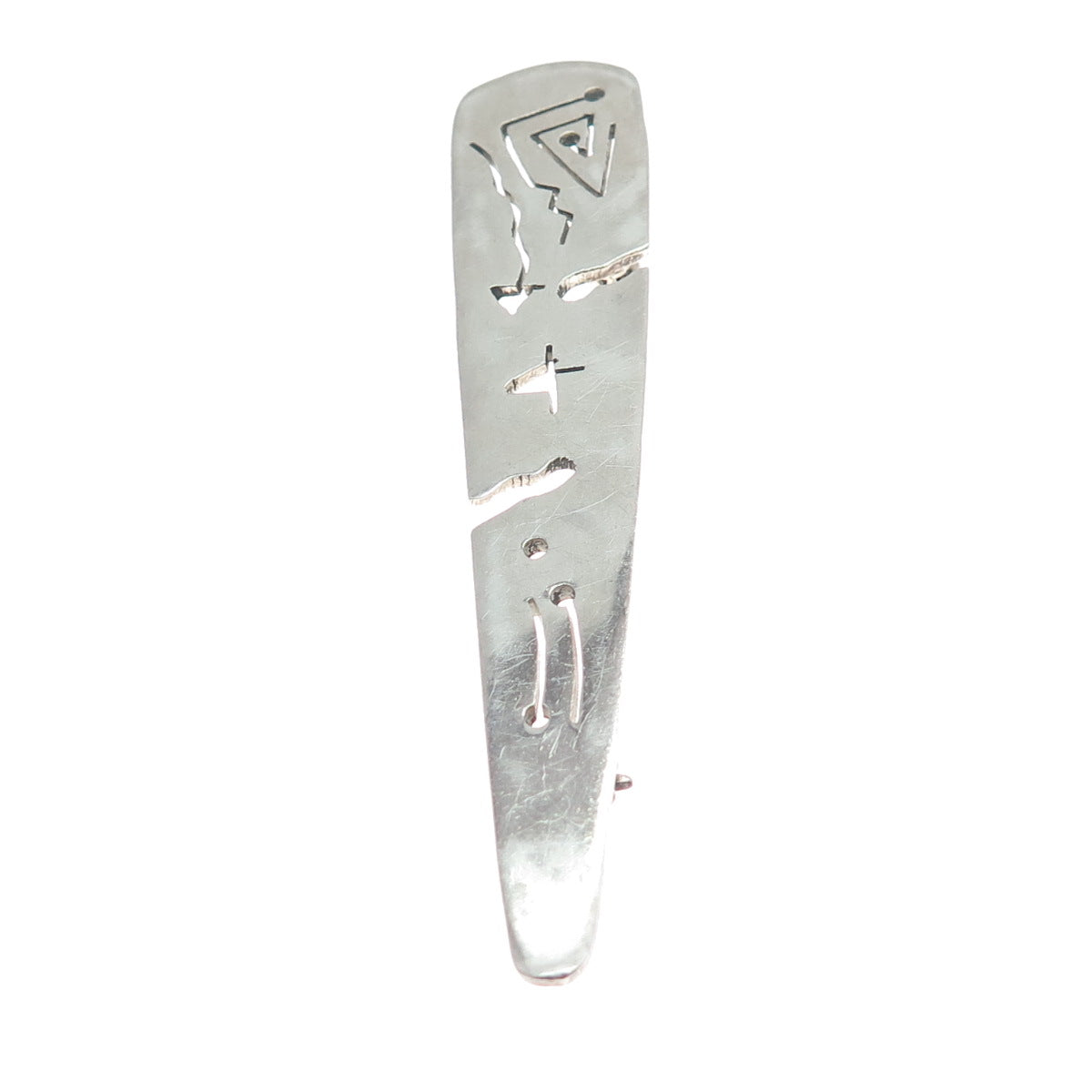 925 Sterling Silver Vintage Mexico Aztec Storyteller Pin Brooch