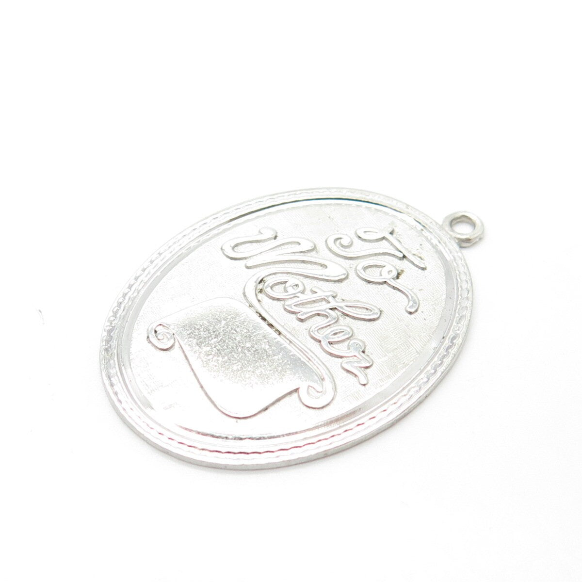 925 Sterling Silver Vintage Griffith & Sons Co "To Mother" Oval Pendant