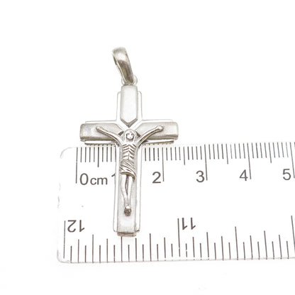925 Sterling Silver Vintage Crucifix Cross Charm Pendant