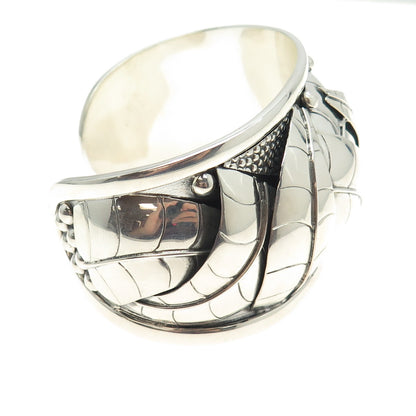 DOMINIQUE DINOUART 925 Sterling Silver Vintage Mexico Modernist Bracelet 6.75"