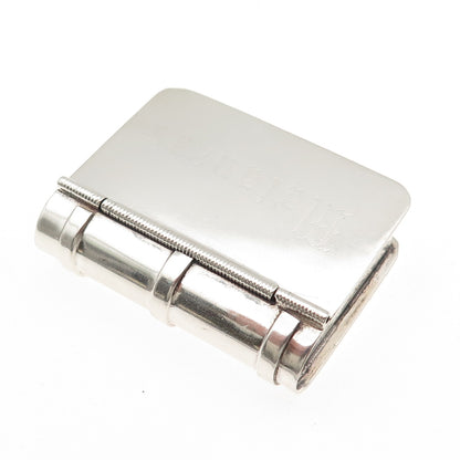 925 Sterling Silver Vintage Mexico Engraved Matanzas Book Pill / Snuff Box