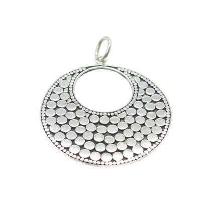 925 Sterling Silver Vintage Ethnic Dots Pendant