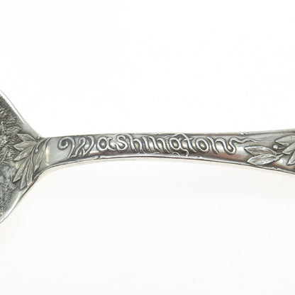 R. WALLACE & SONS Sterling Silver Antique Washington States & Cities Teaspoon
