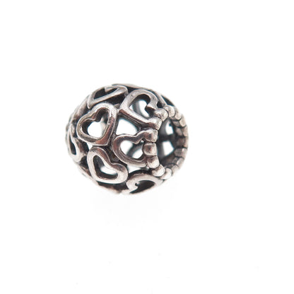 Pandora 925 Sterling Silver Open Your Heart Slide Bead Charm