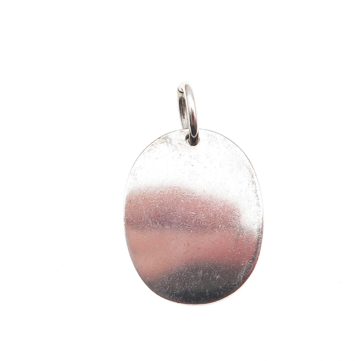 Tiffany & Co. 925 Sterling Silver Vintage Oval Tag Charm Pendant