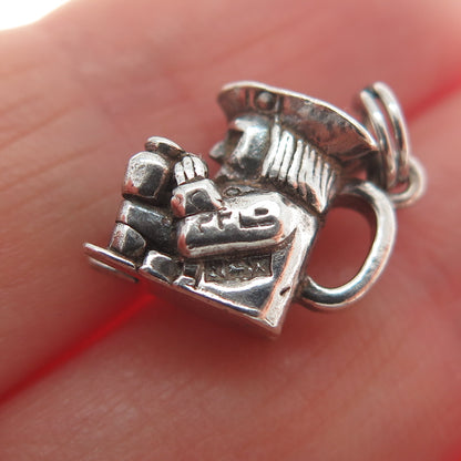 PAYTON PEPPER & SONS Sterling Silver Vintage 1959 Birmingham Pirate Mini Pendant