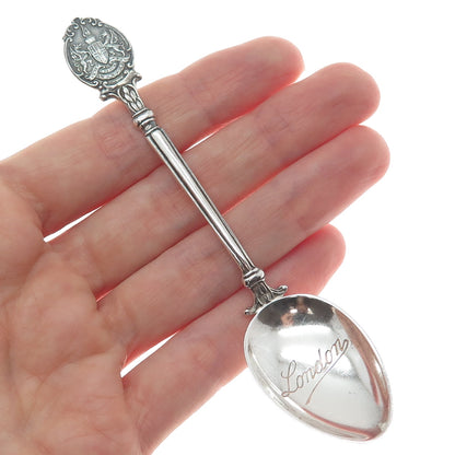 TURNER & SIMPSON 925 Sterling Vintage 1962 Birmingham London Coat of Arms Spoon