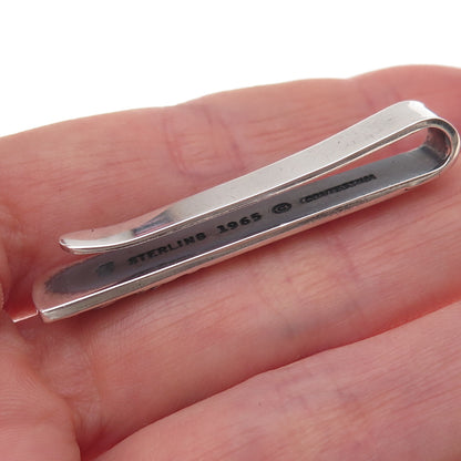 Towle 925 Sterling Silver Vintage 1965 Contessina Oxidized Tie Clip