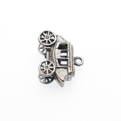 MAISELS INDIAN TRADING Sterling Silver Vintage Carriage Mini 3D Charm Pendant