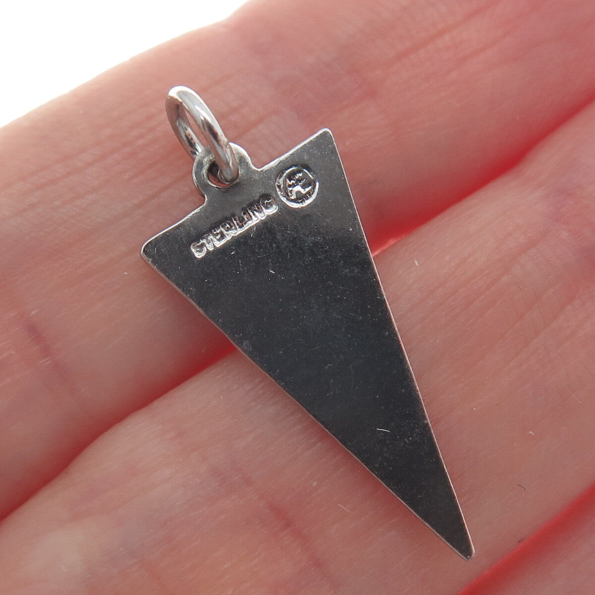 ART'S ELEGANCE Sterling Silver Vintage Enamel Salisbury High School Mini Pendant