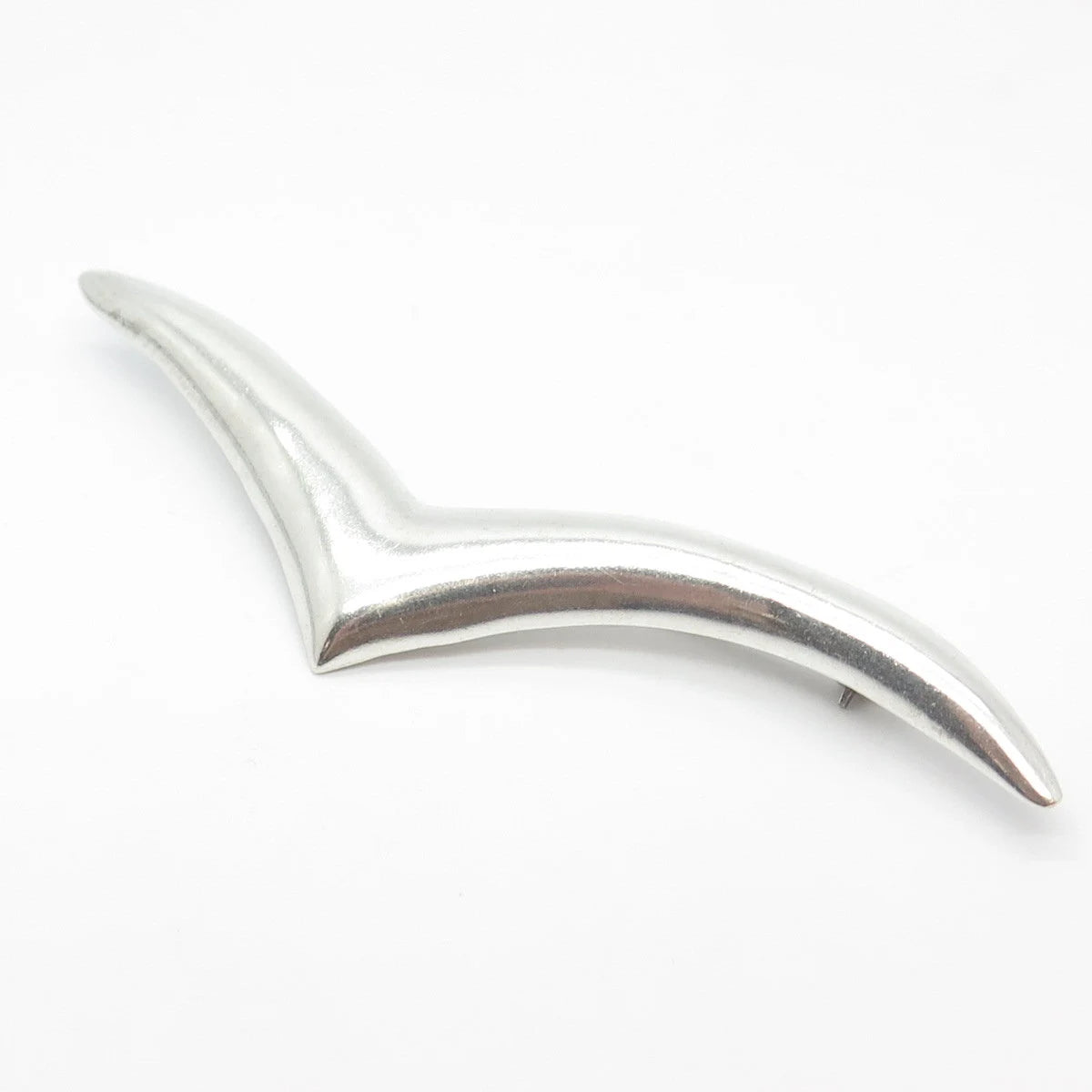 925 Sterling Silver Vintage Mexico Check Mark Pin Brooch