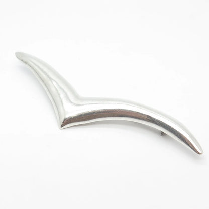 925 Sterling Silver Vintage Mexico Check Mark Pin Brooch