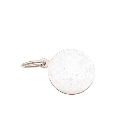 Tiffany & Co. 925 Sterling Silver Vintage Round Tag Charm Pendant
