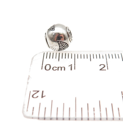 Pandora 925 Sterling Silver C Z Essence Happiness Slide Bead Charm
