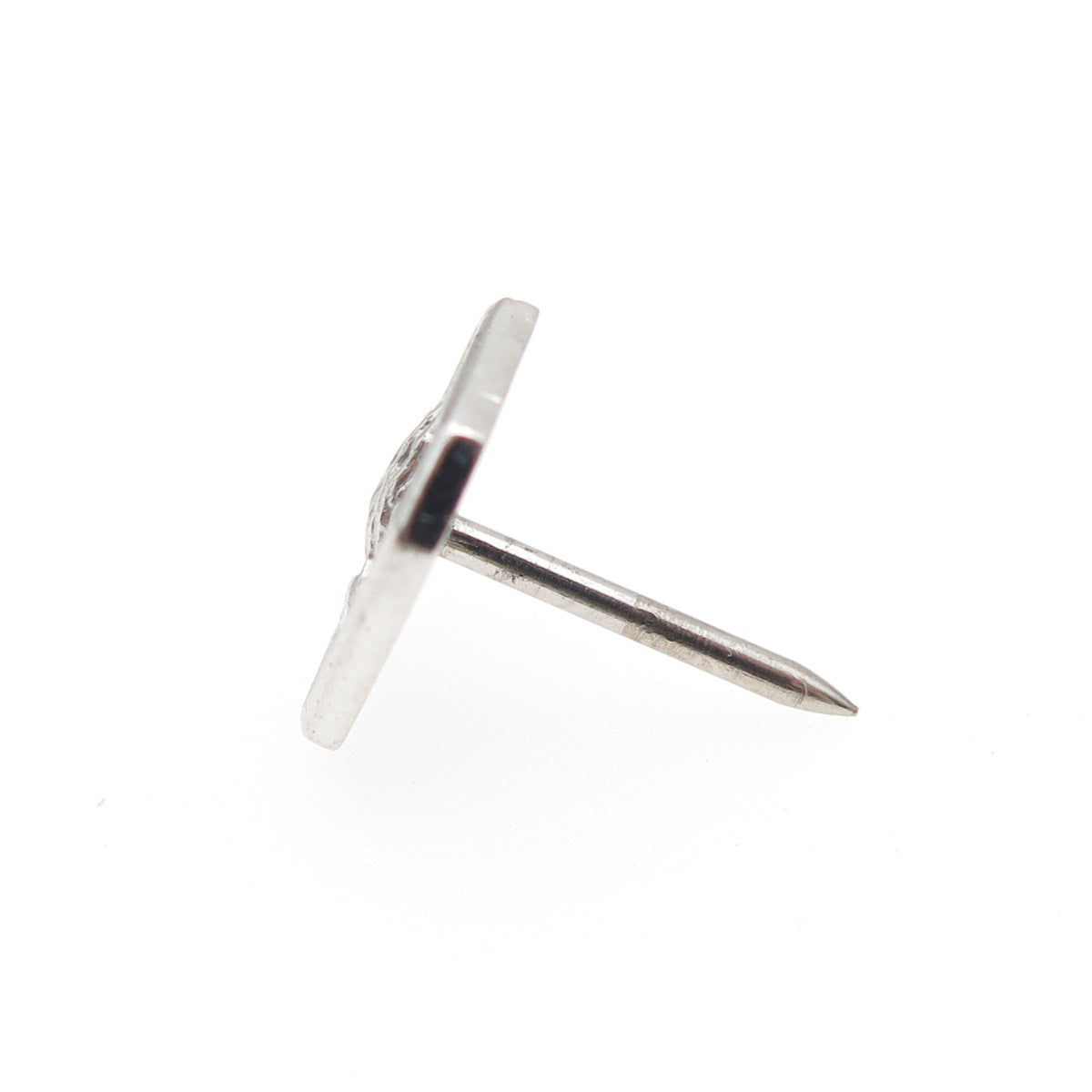 THEDA 925 Sterling Silver Vintage Praying Hands Tie Tack / Lapel Pin