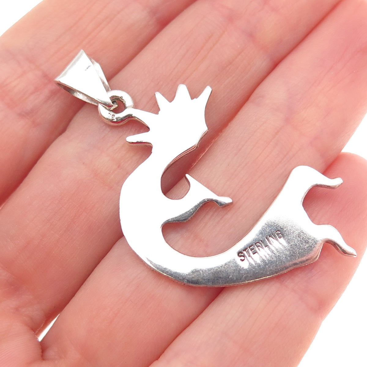 Old Pawn 925 Sterling Silver Vintage Southwestern Kokopelli Tribal Charm Pendant
