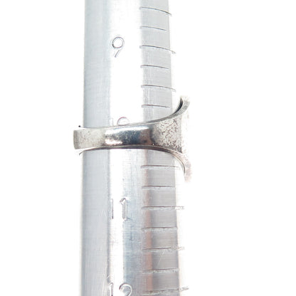 925 Sterling Silver Vintage Mexico Real Turquoise & Black Onyx Ring Size 10.25