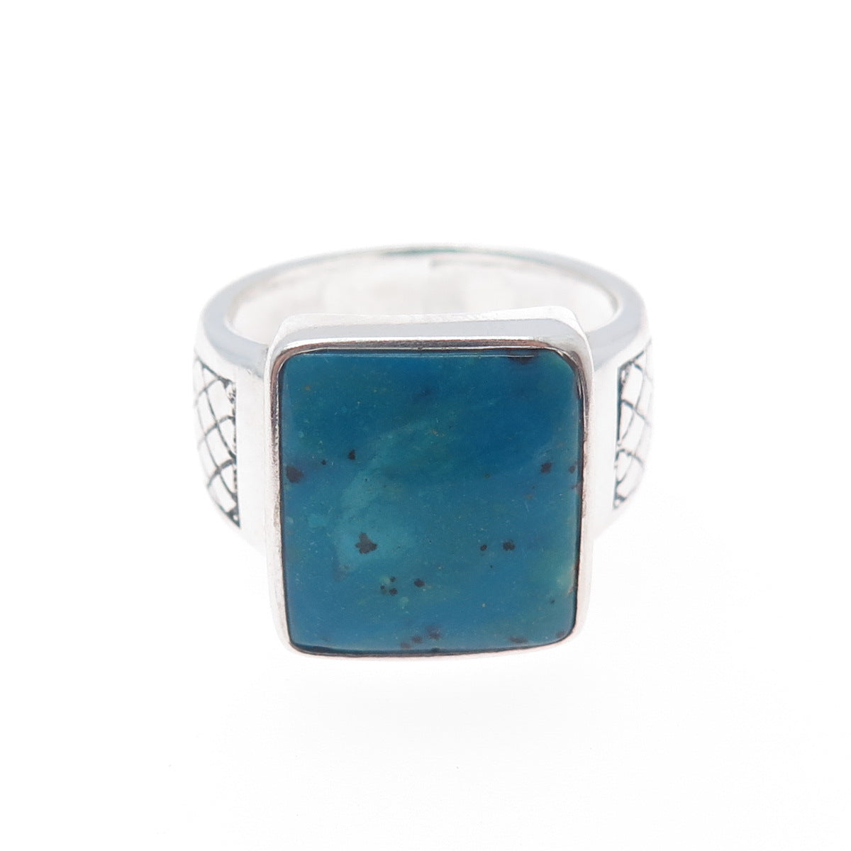 PHLD PlayHardLookDope 925 Sterling Silver Real Turquoise Ring Size 11.5