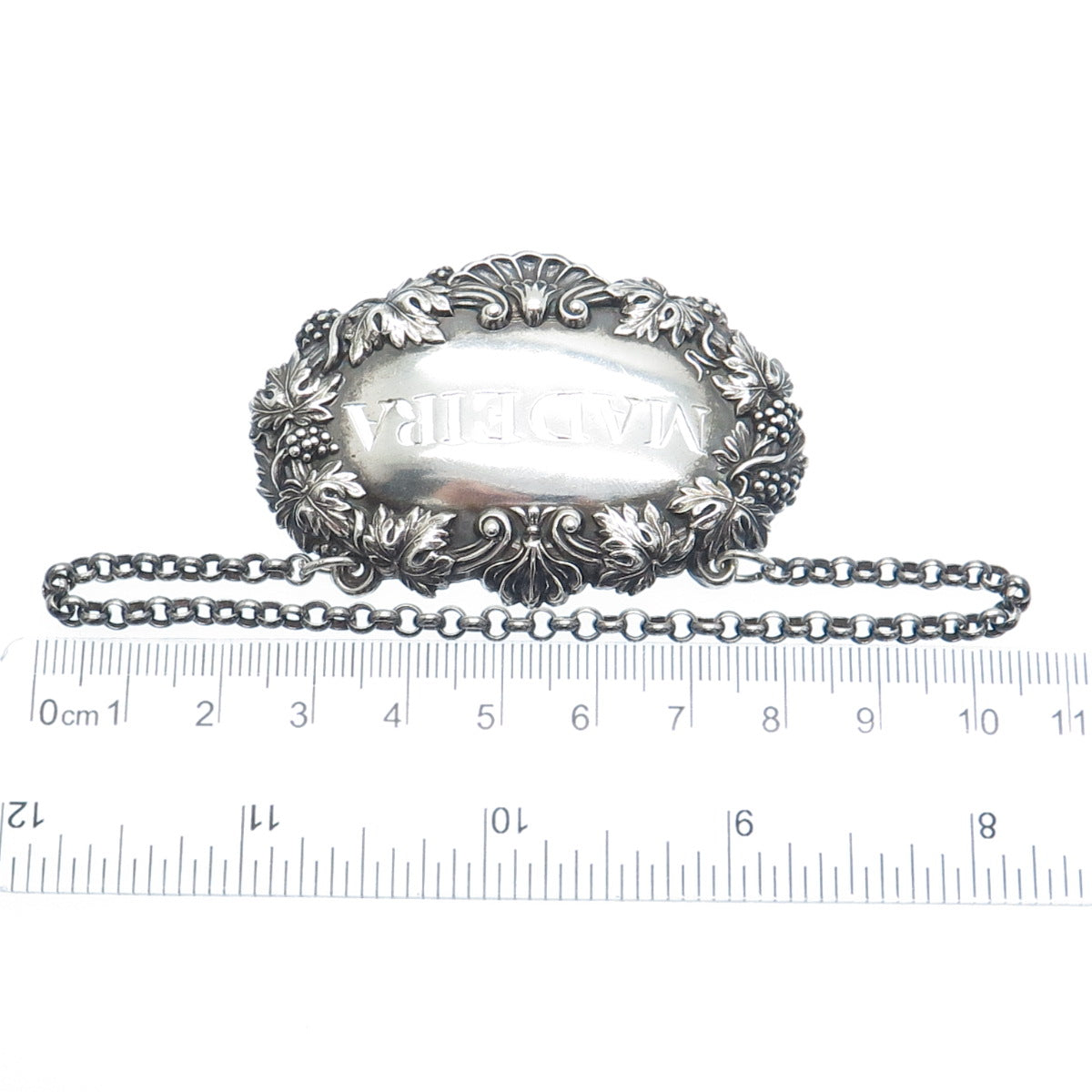 ROBINSON EDKINS & ASTON 925 Sterling Antique 1836 Birmingham Madeira Bottle Tag