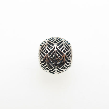 PANDORA 925 Sterling Silver Tropicana Palm Leaf Slide Bead Charm