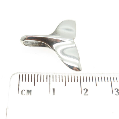 925 Sterling Silver Vintage Whale's Tail Pendant