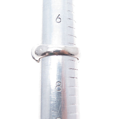 925 Sterling Vintage Real Blue Topaz Amethyst Garnet Peridot Citrine Ring Size 7