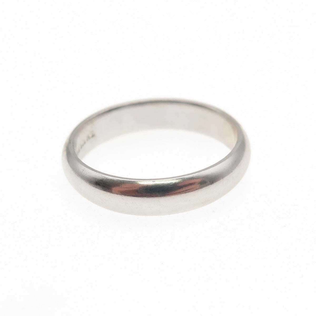 925 Sterling Silver Vintage Classic Wedding Band Ring Size 7.25