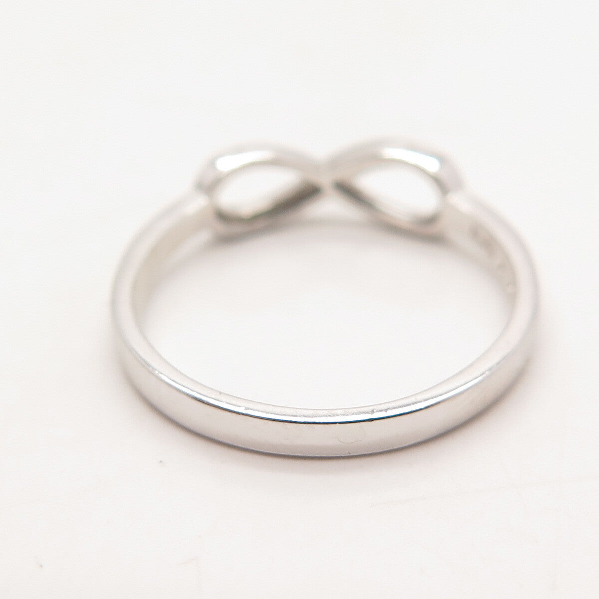 925 Sterling Silver Vintage BJG "Best Friends" Infinity Ring Size 6.25