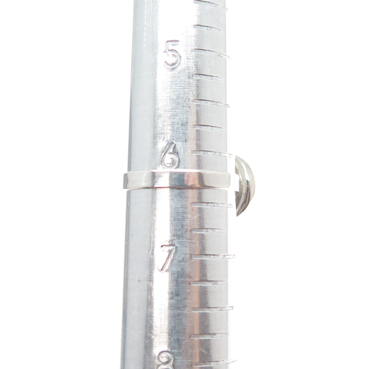 925 Sterling Silver Vintage Black & White Enamel Yin Yang Ring Size 6.25