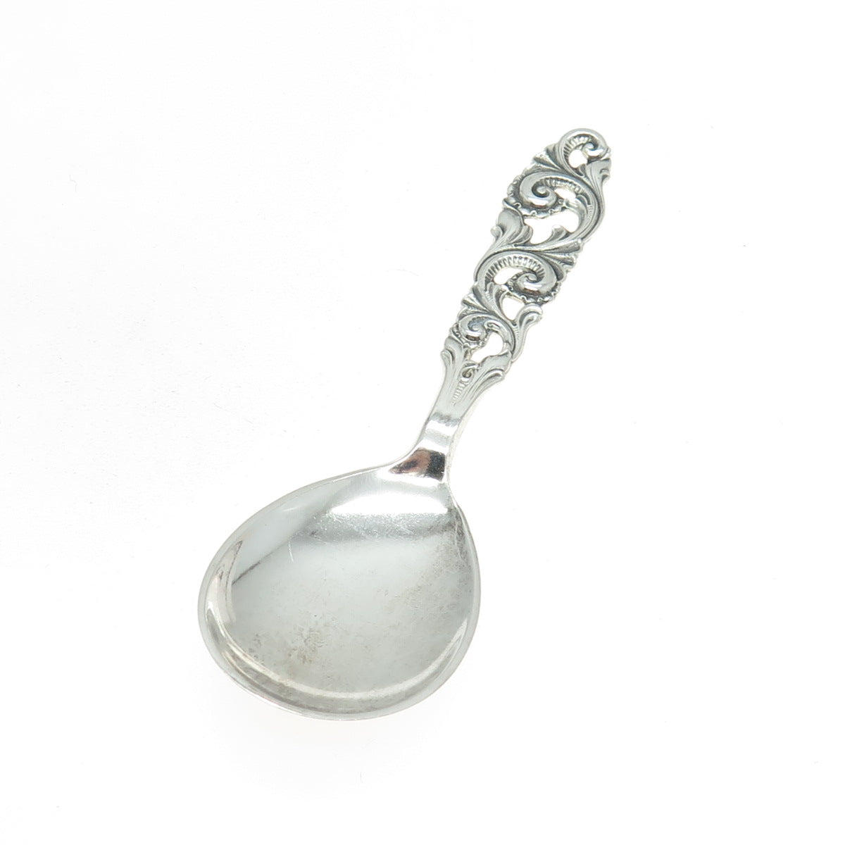 BRODRENE MYLIUS 830S Silver Vintage Norway Tele Tea Caddy Spoon