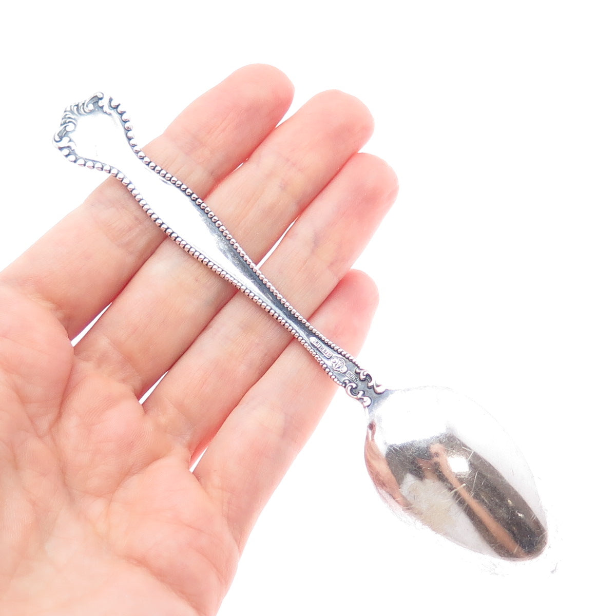 ALVIN 925 Sterling Antique 1900 Raleigh New Library Washington DC Coffee Spoon