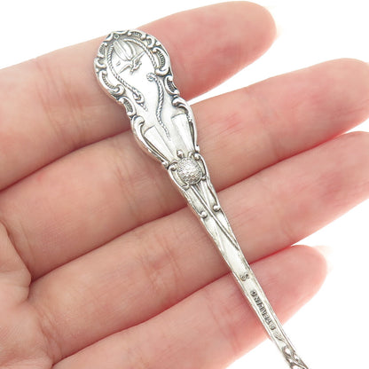 SHEPARD MFG 925 Sterling Silver Antique Portland States & Cities Coffee Spoon