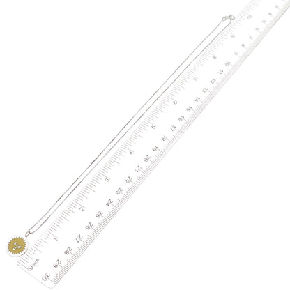 925 Sterling Silver Enamel Sun Face Box Chain Necklace 18"