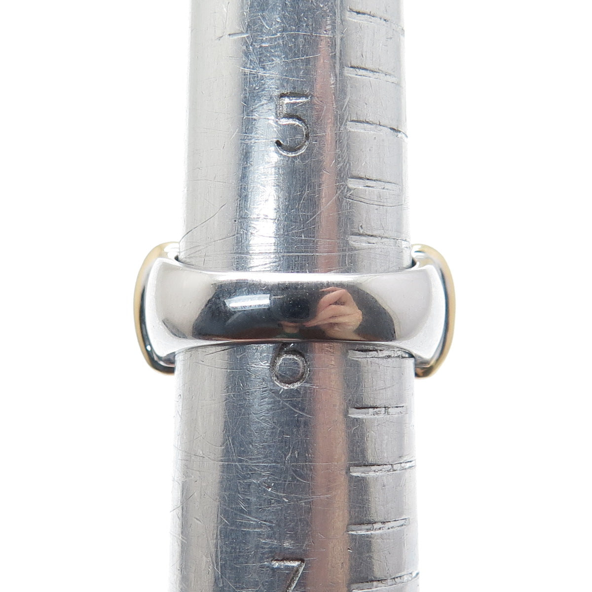 ROSS SIMONS 925 Sterling Silver 2-Tone Faux Turquoise & C Z Ring Size 6