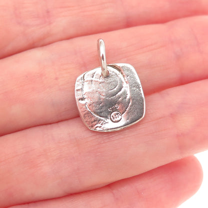 Waxing Poetic Sterling Silver Vintage Letter R Initial Stamp Seal Charm Pendant