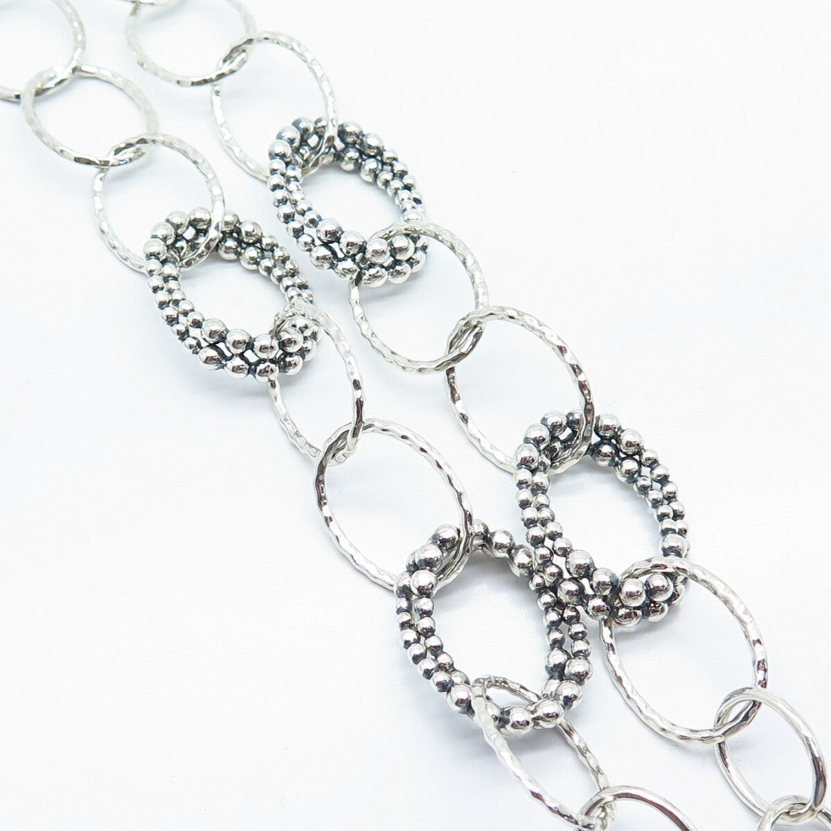 925 Sterling Silver Michael Dawkins Rolo Chain Necklace 18"