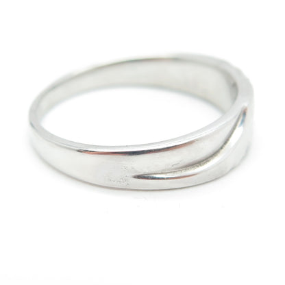STAR RING P4SR 925 Sterling Silver Real Round-Cut Diamond Band Ring Size 11.25