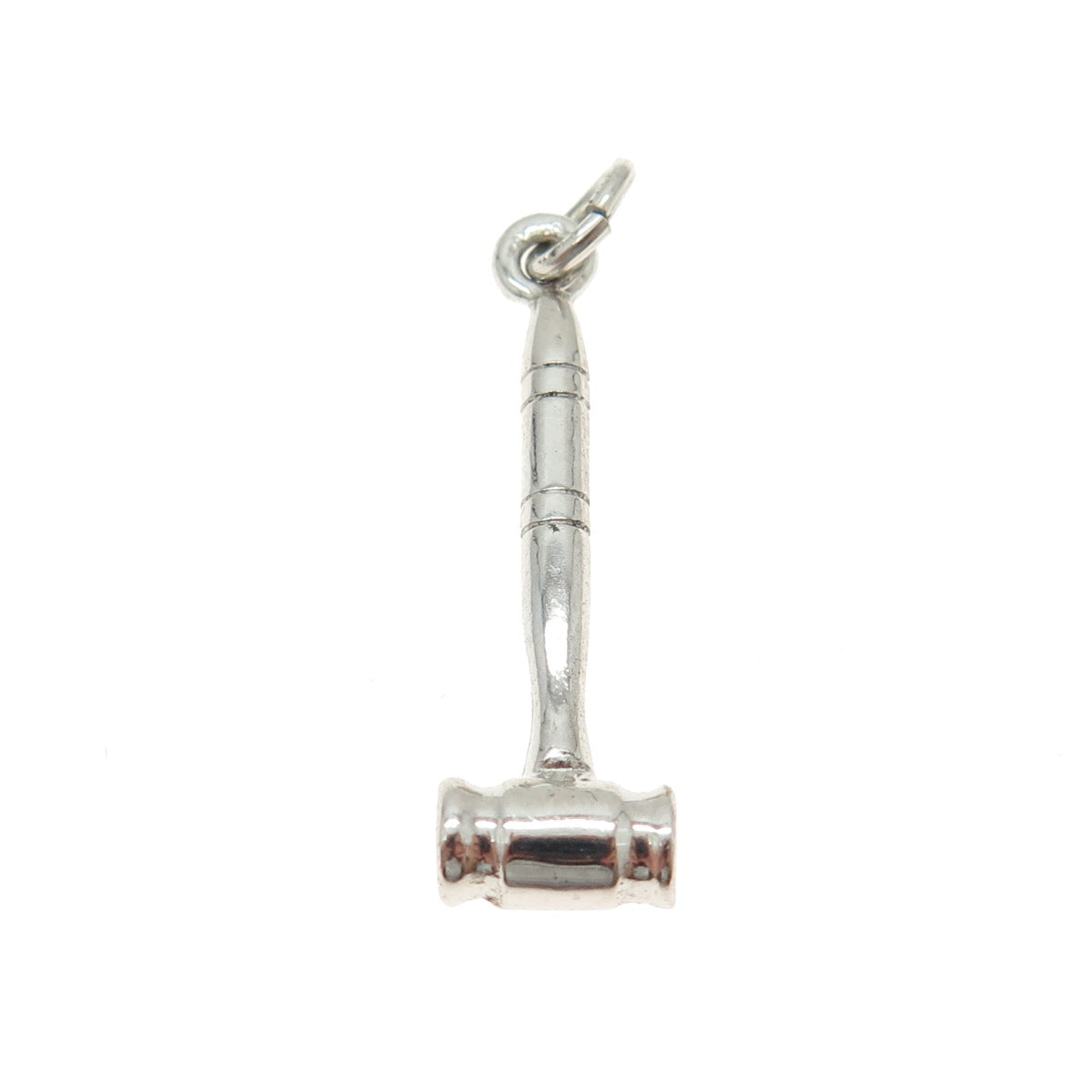 J.M. FISHER 925 Sterling Silver Vintage Gavel Charm Pendant