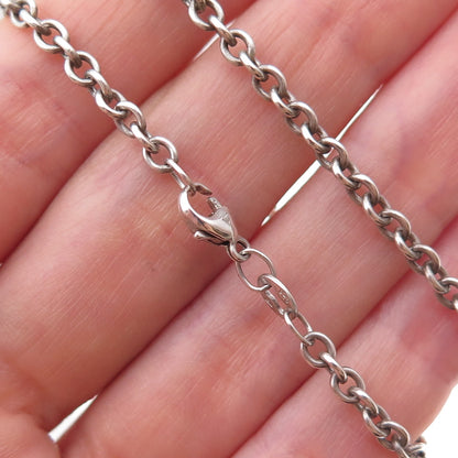 James Avery 925 Sterling Silver Vintage Rolo Chain Necklace 24"