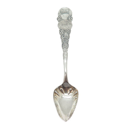FRANK M. WHITING 925 Sterling Antique 1892 Chicago States & Cities Dessert Spoon