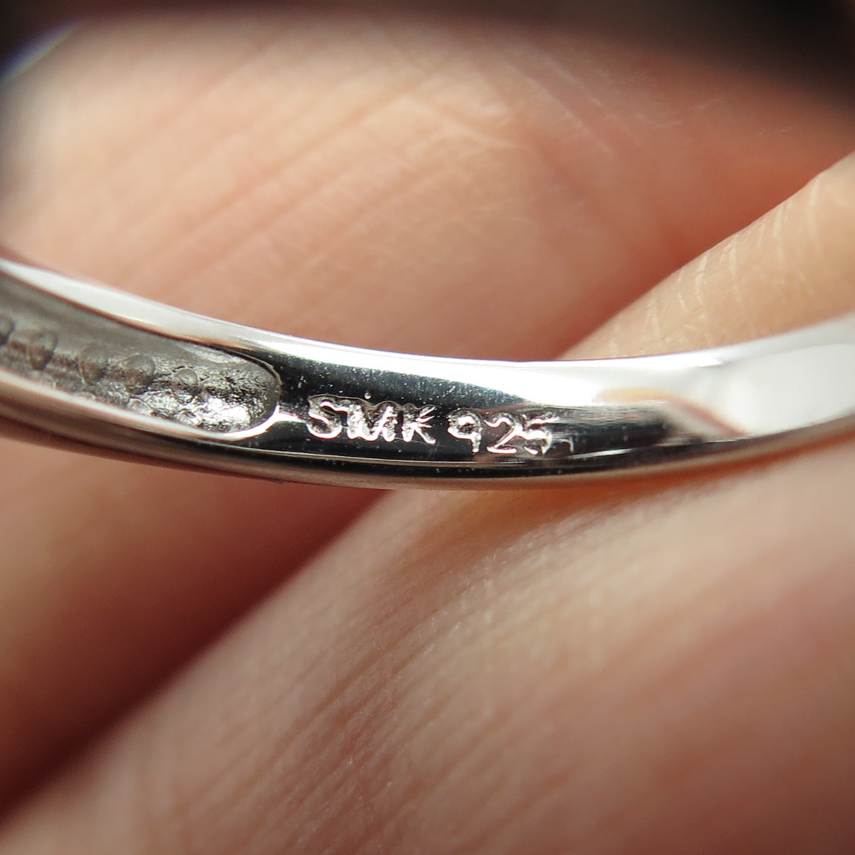 925 Sterling Silver Real Cushion-Cut Smoky Quartz Ring Size 7