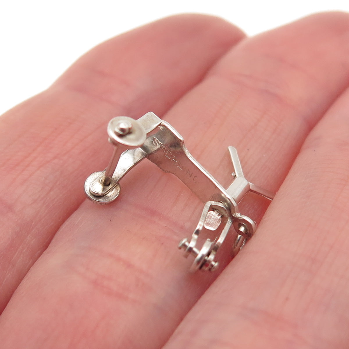 925 Sterling Silver Antique Art Deco Trike Riding Toy Movable 3D Mini Pendant