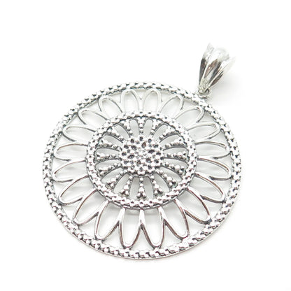 925 Sterling Silver Vintage Italy Milor Ornate Pendant