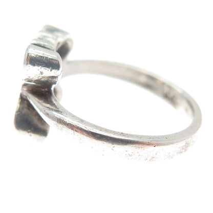 CELLINI 925 Sterling Silver Vintage Butterfly Modernist Ring Size 5.75