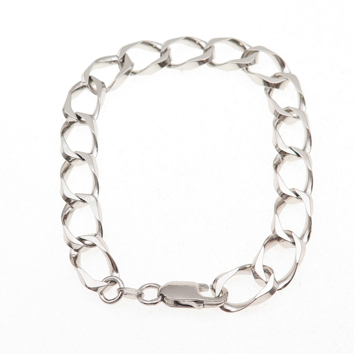 925 Sterling Silver Curb Link Bracelet 8"