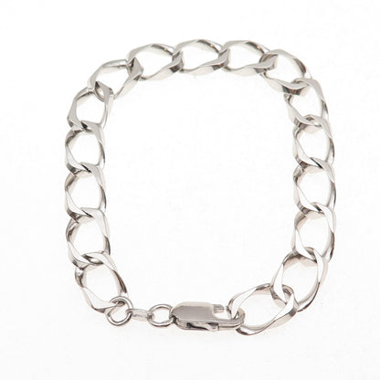 925 Sterling Silver Curb Link Bracelet 8"