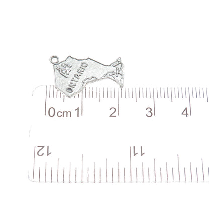 BREADNER CO. 925 Sterling Silver Vintage Ontario Canada Minimalist Charm Pendant