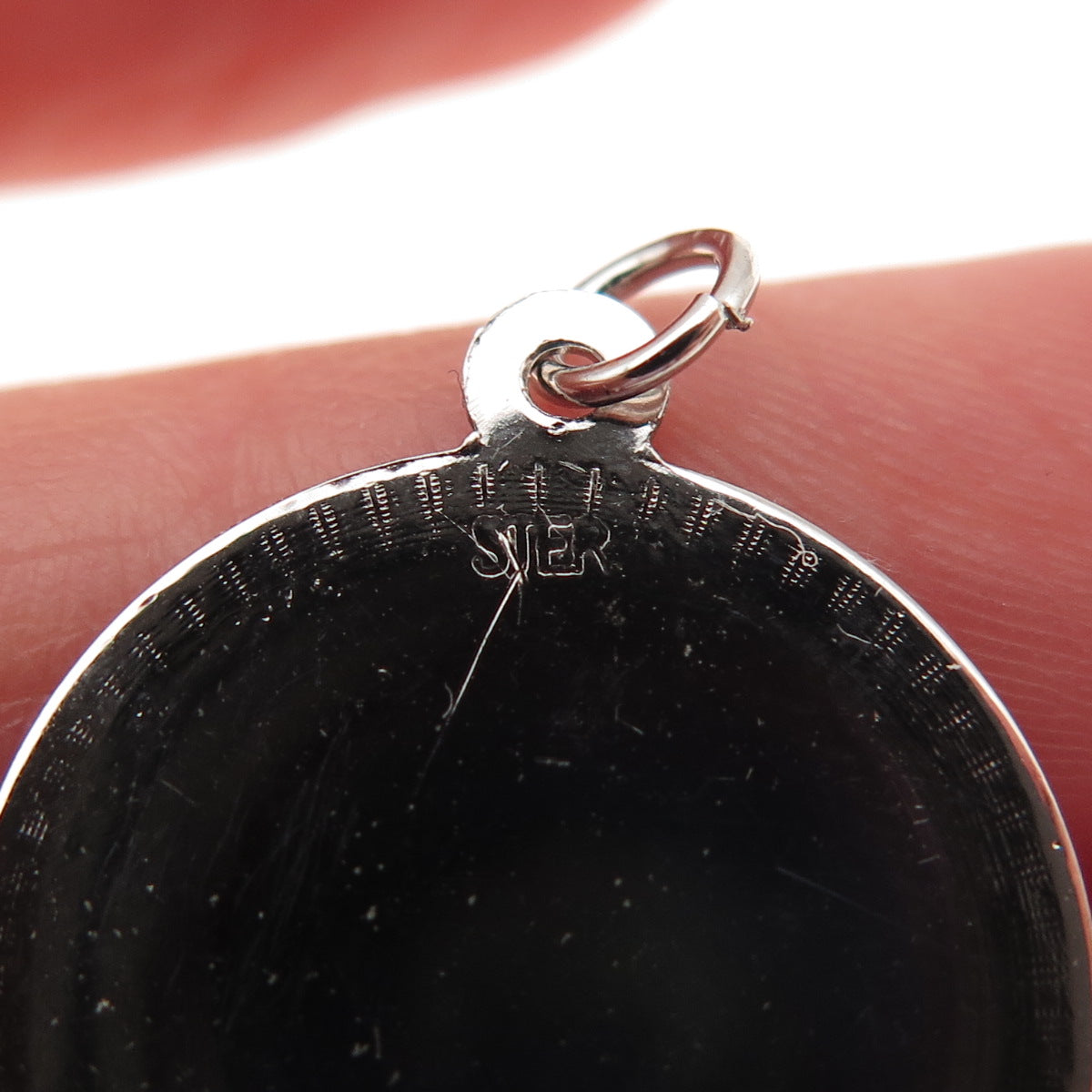925 Sterling Silver Vintage Happy Birthday Cake Mini Charm Pendant