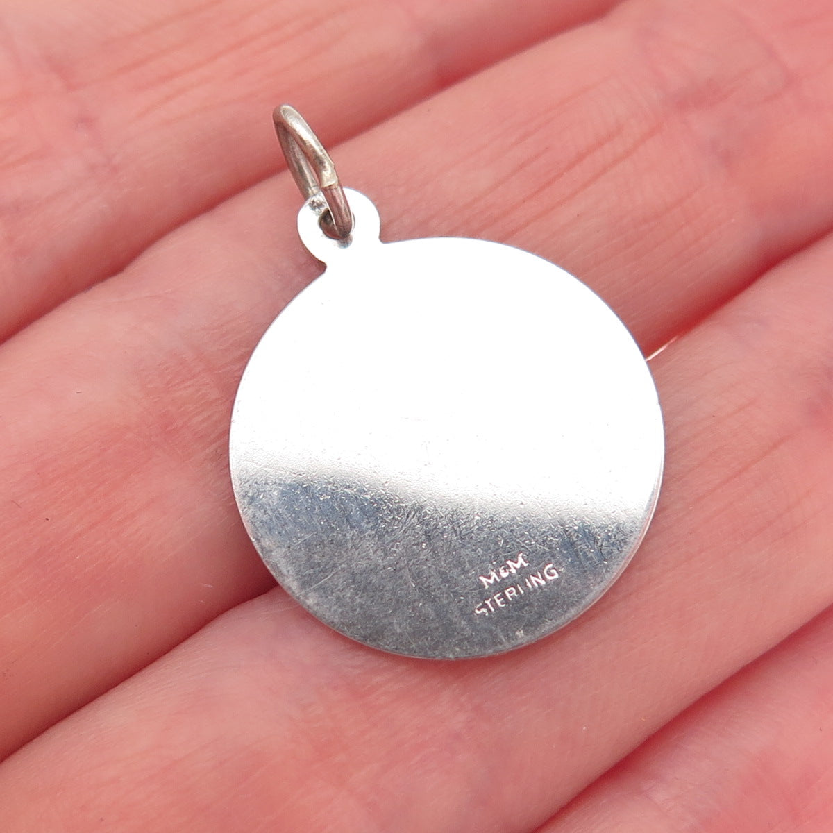 M&M Mark Mercy 925 Sterling Silver Vintage Pisces Zodiac Sign Charm Pendant